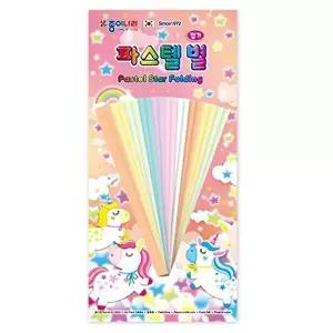 고품질 파스텔 별접기 (10개 1세트) 사무용품 WFM7EYB