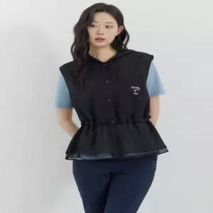 지센/애플아울렛/한달만[26SS] 메쉬안감 후드 베스트  LCVTQ521