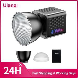 Ulanzi RGB 비디오 라이트 L024 40W 2500-6500K 이중 색상 0-359 ° RGB COB 라이트 미니 보웬스 마운트 필
