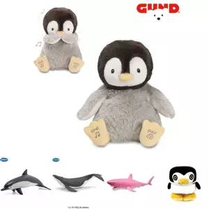 GUND 노래하는 펭귄 키시 27cm (G6059341)/동물/피규어/어린이집/생일/선물/쿠션/인형/놀이/어린이날/