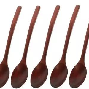 우유백 옻칠스푼 옷칠 옷픈 숟가락 5P