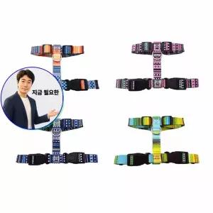 지금 필요한 보헤미안 하네스 세트 리드줄 H형 강아의류 BND-A22