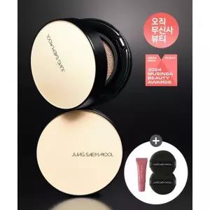 매장정품 JUNGSAEMMOOL 에센셜 스킨 누더 쿠션 (리필포함)(퍼프 2P [5,000원 본품] + 미니 세럼 글로스 #로