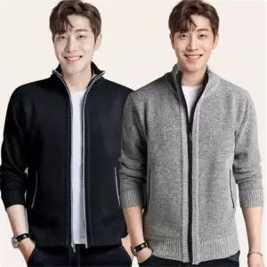 조쌤 남성 지퍼 가디건 남성니트집업