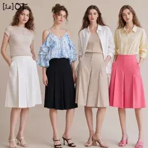 [르오트(LeOT)] 브리즈 비스코스 린넨블렌디드 버뮤다 팬츠(4칼라택일)-사이즈 55~88다양