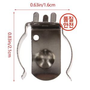 10Pcs 니켈 도금 스프링 스틸 스탬핑 18650 BC-1719 배터리 접촉 클립 홀더 액세서리