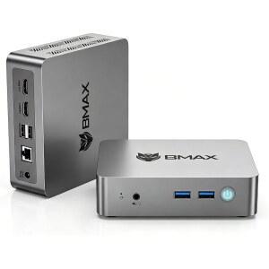 Bmax 미니 PC 컴퓨터 인텔 N4500 프로세서 터보 8GHz 8GB DDR4 256GB SSD 데스크톱 4K 듀얼 HDMI 디스플레이 마운트 오피스 비즈니스용 USB3 WiFi BT5 RJ45 이더넷 B3 Pro