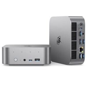 Beelink SER9 Pro AI 미니 PC AMD Ryzen H255 최대 9GHz 24GB LPDDR5X 6400MT 1TB NVMe SSD Radeon 780M 내장 마이크 스피커 USB4 WiFi 5G LAN 4K 240Hz 트리플 디스플레이 데스크탑 컴퓨터