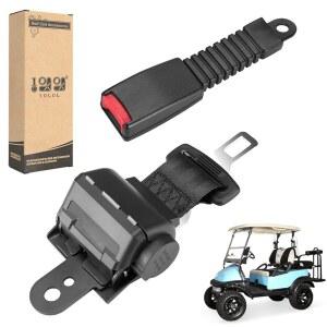야마하 / EZGO 클럽카 고카트 ATV UTV용 10L 골프 카트 안전벨트, DOT 인증을 받은 유니버설 리트랙터블 42인치 유연한 핸들이 있는 교체 버클, 간편한 스냅인 설치
