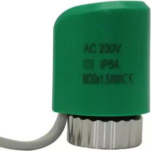 온도 조절기 매니폴드 바닥 난방 라디에이터용 전기 열 액추에이터 230V 24V NC NO 밸브 헤드가 일반적으로