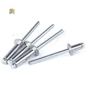 20-100피스 M2.4 M3.2 M4 M5 GB12618 알루미늄 Mushroon 헤드 브레이크 맨드릴 블라인드 리벳 네일 팝 가구