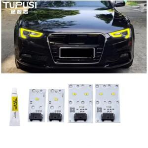2012- audi호환 A5 S5 자동차 액세서리  노란색 LED 제어 칩 모듈 주간 조명 DRL 천사 눈 공장 직접