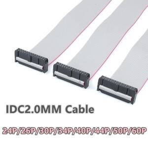 5피스 LOT IDC FC 2.0 플랫 그레이 케이블 LED JTAG ISP 다운로드 24P - 60P 피치 20CM DC3 박스 헤더용