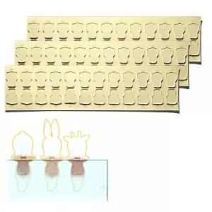 미니 인형용 Juglok 72개 스티커 패드 - 10cm 피규어를 위한 재사용 가능한 투명 퍼티 서 있거나 누워 있는