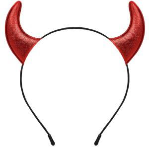 닌레가 데빌 혼스 머리띠, 할로윈 여성용 의상, 멋진 드레스 코스프레 헤어밴드