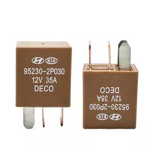 2팩 35A 12V DC 4핀 자동차 릴레이 - 현대/기아 95230-2P030 사양과 호환되는 전기 시스템에 범용으로 적합