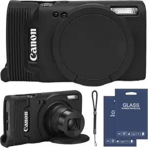캐논 파워샷 ELPH 360 HS/IXY 650/IXUS 285 카메라용 HSYJY 케이스 부드러운 실리콘 보호 탈착식 렌즈 커버