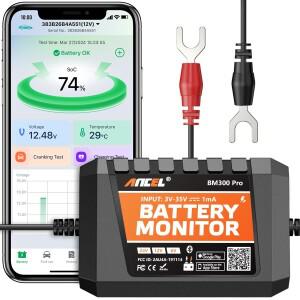 ANCEL BM300 Pro 배터리 테스터 6V 12V 24V 모니터-자동차 용 Bluetooth SOH SOC 상태 분석기 PK PRO