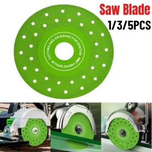 1/3/5피스 115MM 진공 Brazed 초박형 다중 기공 플랫 연마 시트 디스크 도마그네틱 세라믹 타일 다이아몬드