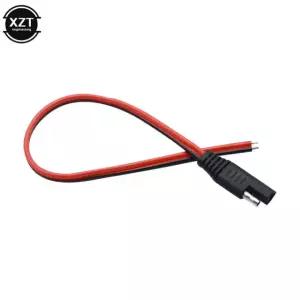DIY SAE 전원 자동차 연장 케이블 18AWG 30CM 2 핀 커넥터 빠른 연결 해제 30 CM