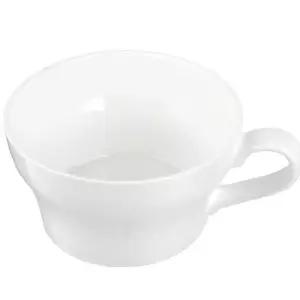 유백색 도자제 라면기 1p BPA Free 손잡이 도자기그릇 대접
