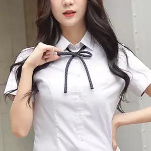 교복몰 심플한 끈 넥타이 블루 그레이체크