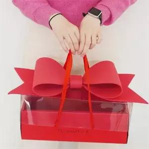 레드리본 선물 박스 특별한선물 크리스마스 밸런타인데이 대형 리본 선물 상자 생일 포장재