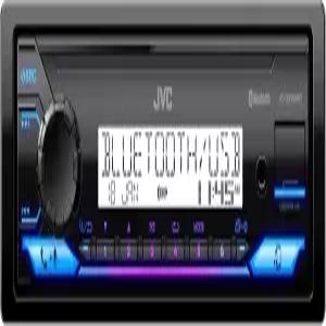 블루투스 기능이 있는 JVC KD-SX38MBT 카 스테레오 4채널 해상 라디오 수신기 AM/FM 싱글 딘 보조 USB
