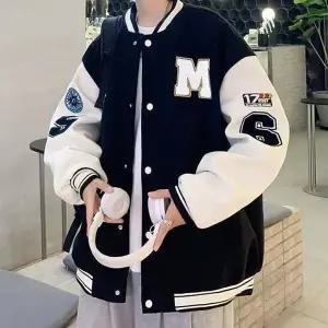 남성 캐주얼 패치 포인트 야구 점퍼 ON-JUA-QWDDFB99