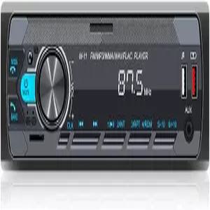 블루투스 5.0 핸즈프리 통화 음성 제어 자동차 스테레오 FM 라디오 Mp3 플레이어 USB AUX 포트 오디오 녹음