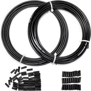 파베터 자전거 브레이크 케이블 하우징 및 변속 키트 50피트 4mm x 25피트 80개의 PCS 엔드 캡 포함