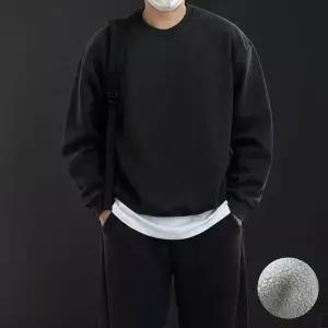 남성 오버핏 무지 절개 피그먼트 맨투맨 ON-TSA-QWFLA6I6