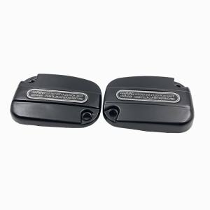 바이크 오토바이 왼쪽 오른쪽 브레이크 마스터 실린더 커버 펌프 캡 Harley Glide Touring 2008-24 FLHT V-