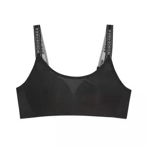 [Wonderbra] 스포츠 메쉬 노와이어 브라 블랙 WBWBR4N28T