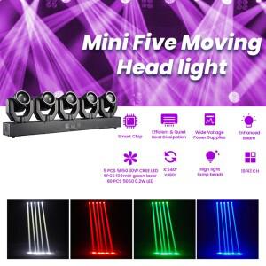 호환 180W LED 빔 무빙 헤드 라이트 DMX512 회전식 DJ 모바일 사운드 컨트롤 디스코 파티 RGBW 장비 웨딩