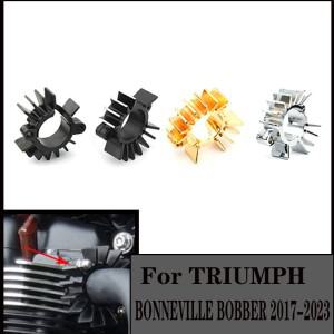 Triumph Bonnevie Bobber T120V 스크램블러 1200 XCXE 컵스크램블러트윈 핀 배기 파이프 헤드 히트 싱크 고