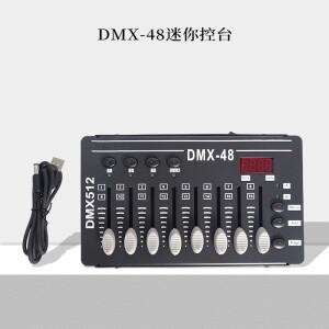 호환 휴대용 DMX 512 컨트롤러 미니 DJ 콘솔 무대 조명 장비 48CH 모바일 쇼 디스코 클럽 결혼식 이벤트 제
