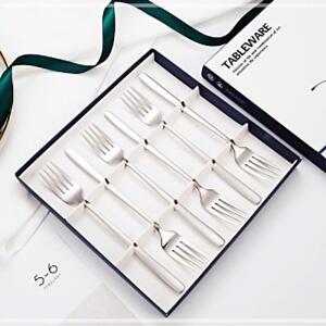 모던테이블 포크 6인세트 선물용 스텐 다이닝