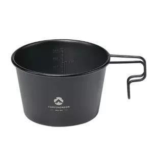 캠핑 깊은 티타늄 코팅 계량 손잡이 시에라컵 600ml 스텐등산컵 휴대용그릇 식기