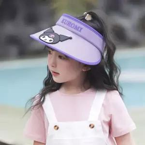 GGRO 산리오 페이스 UV 차단 썬캡 모자 키즈패션 햇빛가리개 한교동