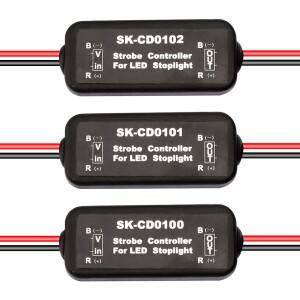 SK-CD0100 브레이크 라이트 스트로브 컨트롤러 LED 테일 박스빠르고 느린 플래시 경고 포함