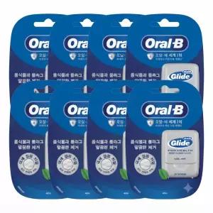 오랄비 글라이드 딥 클린 치실 민트향 40m 8개