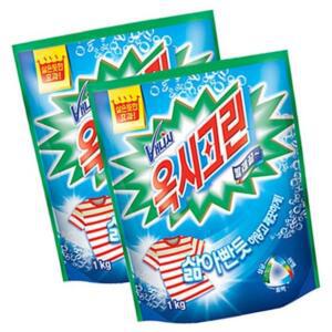 표백제 겸용 일반 리필 1kg+1kg 옥시크린 드럼