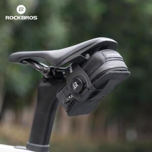 스쿠터 수납 박스ROCKBROS 휴대용 셀프락킹 가방 두꺼운 폴리에스터 내마모성 안장 자전거 다기능 수납 테
