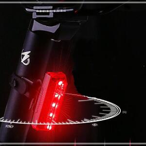 NQY USB 충전 자전거 LED 후미등