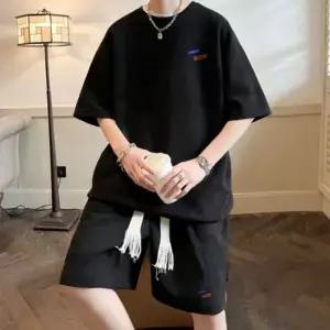 데일리 여름 반팔 추리닝 와플 반바지 세트 상하의