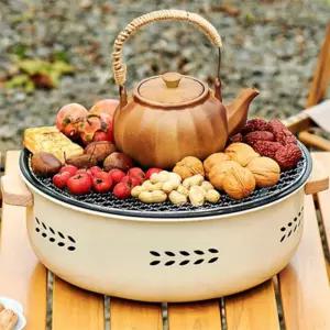 퀸스콕 바베큐 그릴 숯불 화로 세트 (35CM)