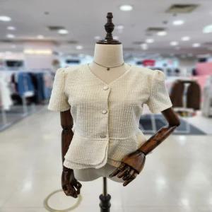 [멜로디가든]멜로디가든 여성 반팔 밑단 프릴 여름 자켓  M26M4J109