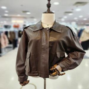 [멜로디가든]멜로디가든 여성 라이더 인조가죽 점퍼 집업스타일 M25F8R115