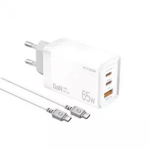 (액티몬) 고속충전기 3구 가정용 65W 화이트 MON-PD65W-HC7-CtoC [BXC31973]